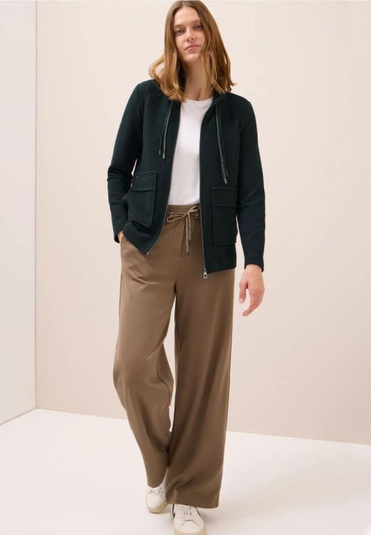 Cecil Ottoman T-shirtjacket (08.323783/ink green) - WeekendMode