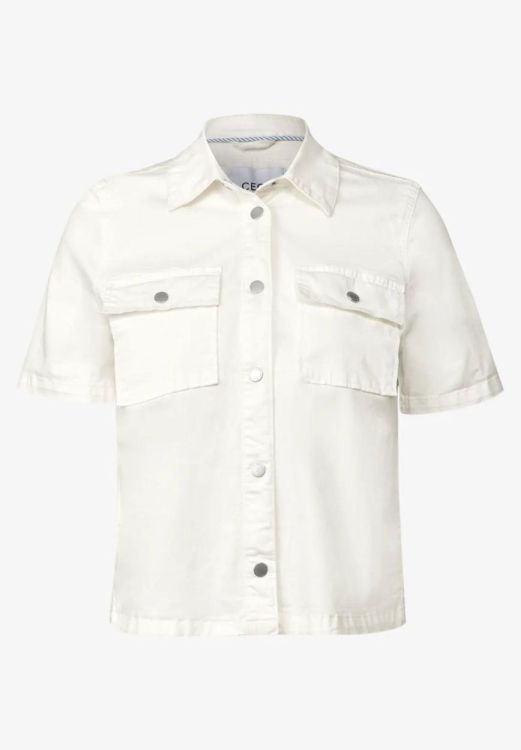 Cecil Overshirt Short Sleeve (04.212643/vanilla white) - WeekendMode