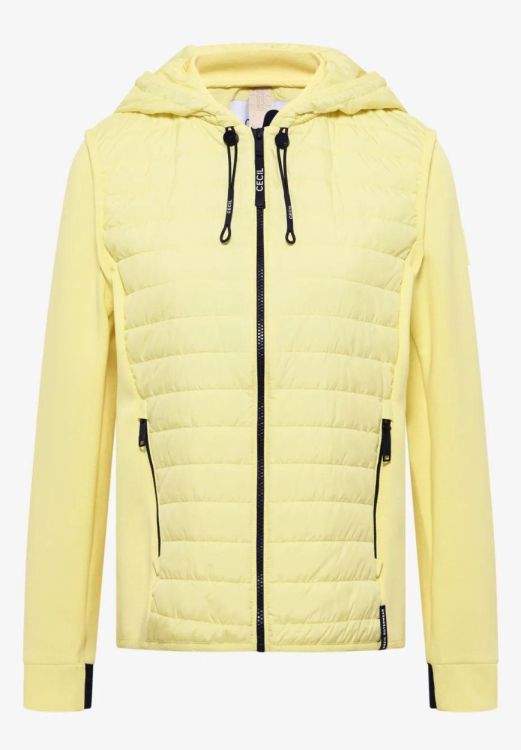 Cecil Padded Nylon Pique Jacket (03.202210/iced yellow) - WeekendMode