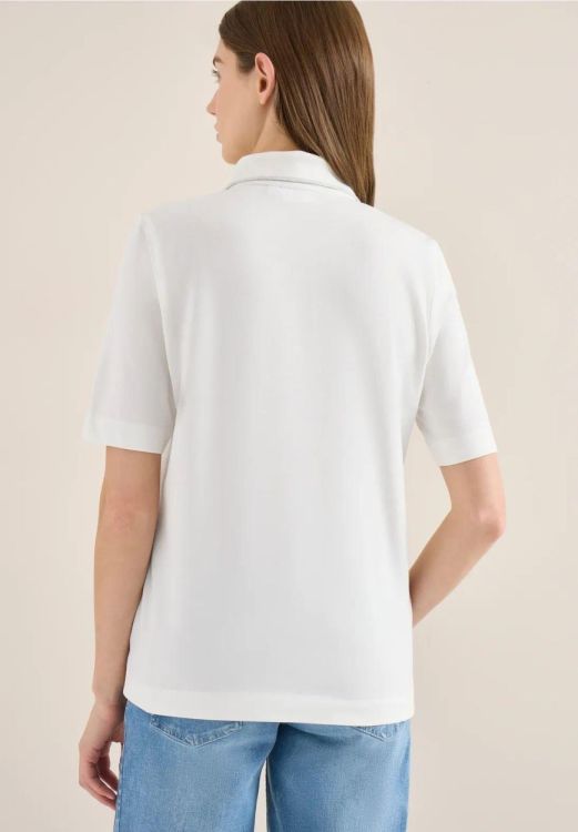 Cecil Piquée polo shirt (03.324812/vanilla white) - WeekendMode