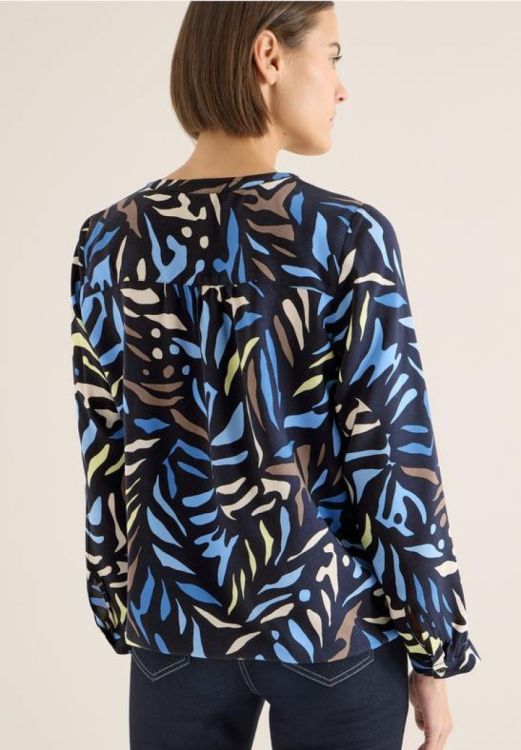 Cecil Print Blouse (01.346302/univeral blue) - WeekendMode