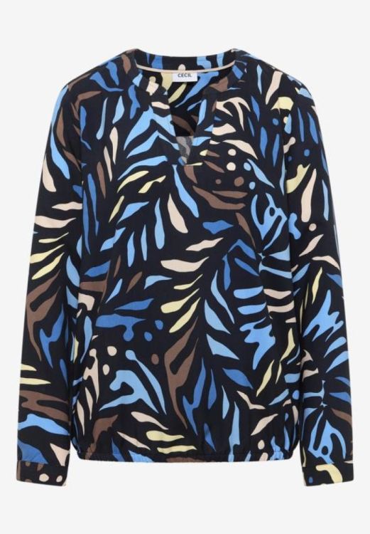 Cecil Print Blouse (01.346302/univeral blue) - WeekendMode