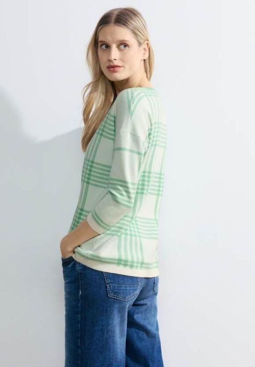 Cecil Round Neck Check Pullover (02.302695/25552) - WeekendMode