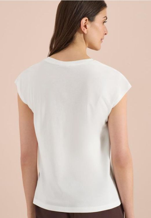 Cecil Scents of summer FP t-shirt (05.325292/vanilla white) - WeekendMode