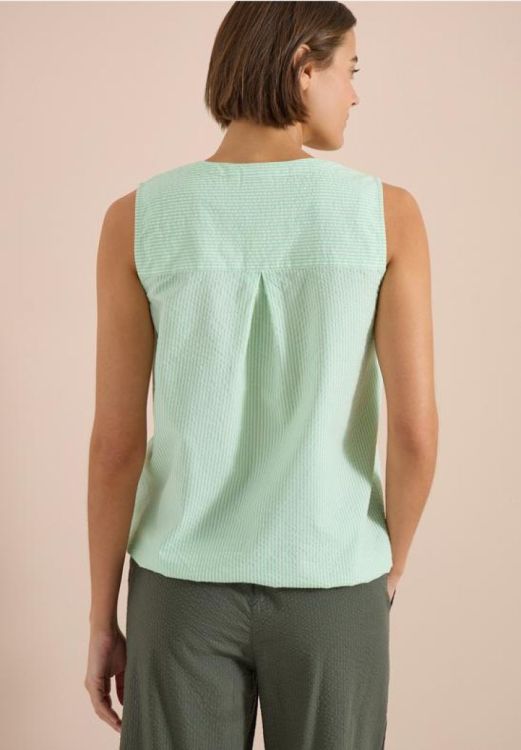 Cecil Seersucker stripe top (05.346631/juicy lime) - WeekendMode
