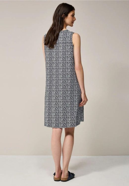 Cecil Small Grafic Jersey Dress (06.144416/univesal blue) - WeekendMode