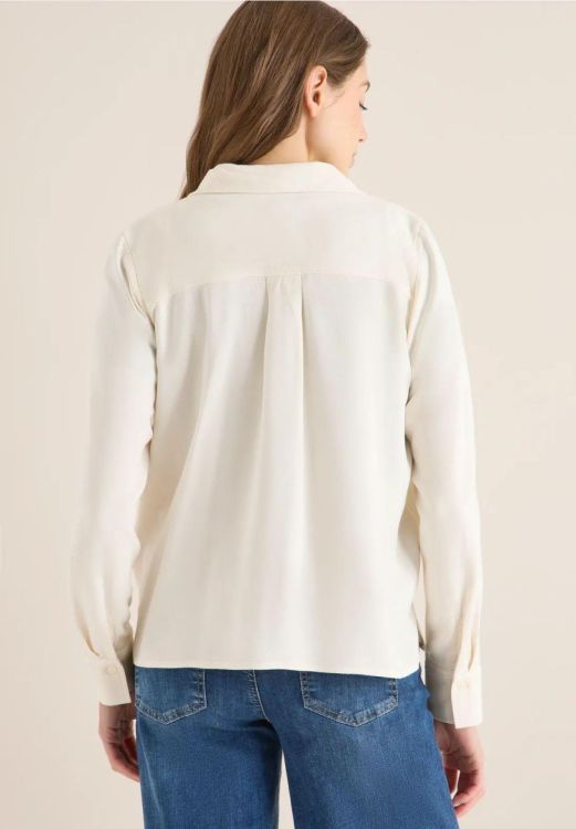 Cecil Soft Melange Blouse (10.346104/oat milk beige melange) - WeekendMode