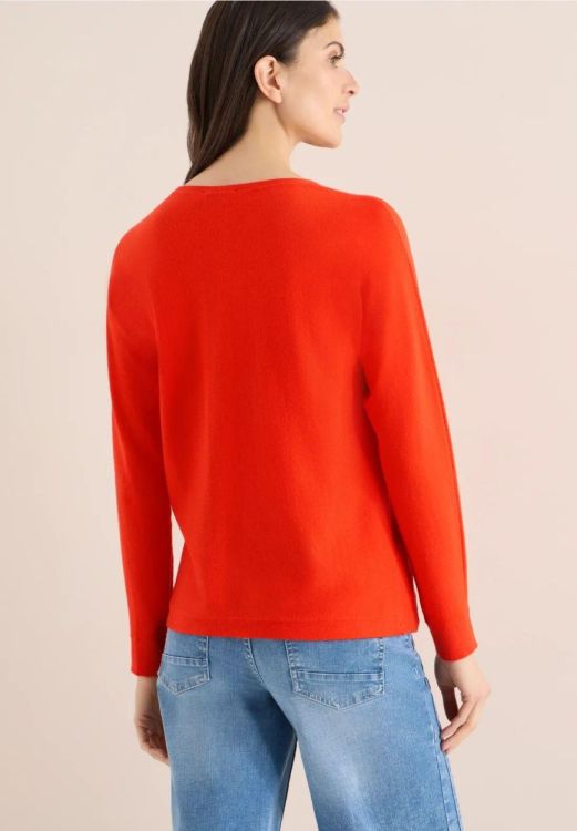 Cecil Soft touch dolman (02.303645/cherry tomato orange) - WeekendMode
