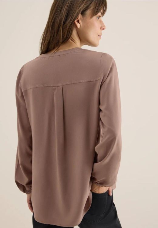 Cecil Solid Blouse (09.346042/cocoa taupe) - WeekendMode