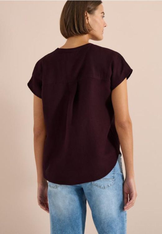Cecil Solid Sleeveless Blouse (05.346255/rich burgundy) - WeekendMode