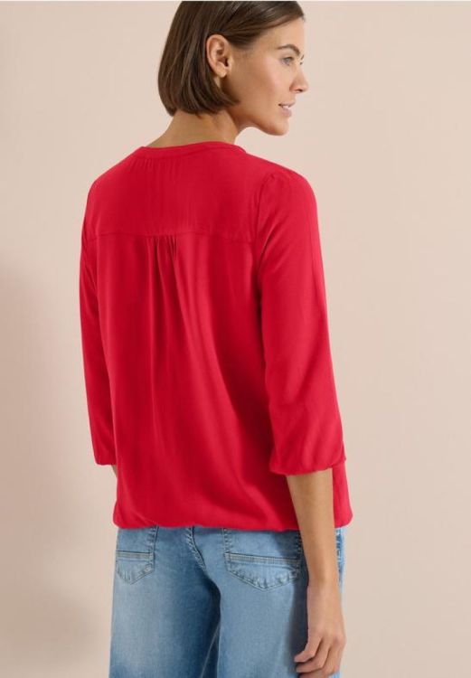 Cecil Solid Sleeveless Blouse (05.346255/fresh red) - WeekendMode