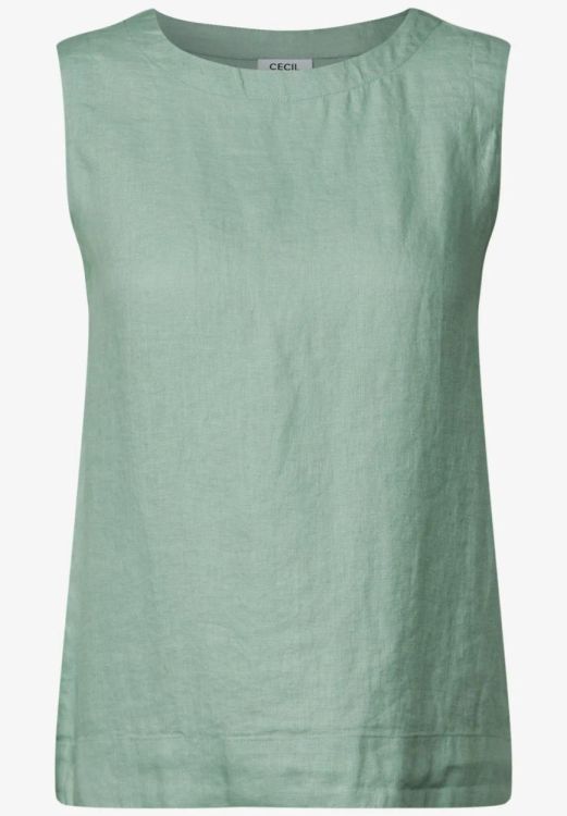 Cecil Solid Top Linen (05.345366/ice sage green) - WeekendMode