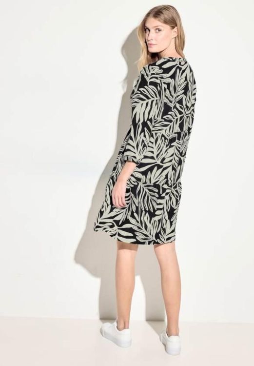 Cecil Split Neck Print Dress (04.143867/30001) - WeekendMode