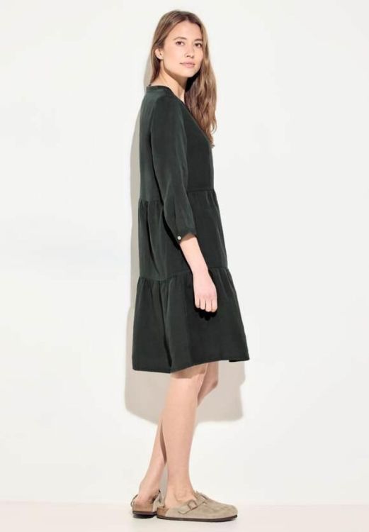 Cecil Split Neck Solid Dress (04.143869/15382) - WeekendMode