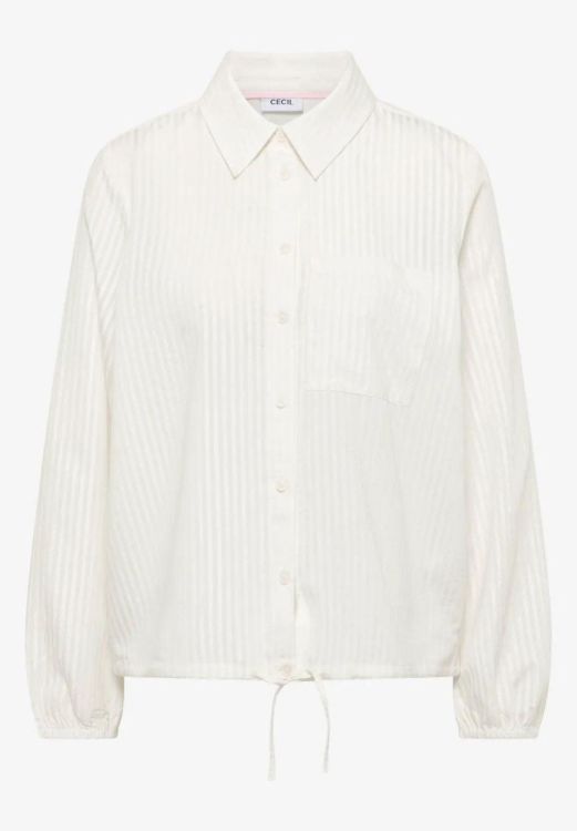 Cecil Stripe blouse blouson (03.346423/vanilla white) - WeekendMode