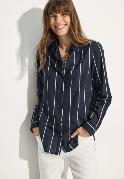 Cecil Stripe Long Blouse (08.344984/25512) - WeekendMode