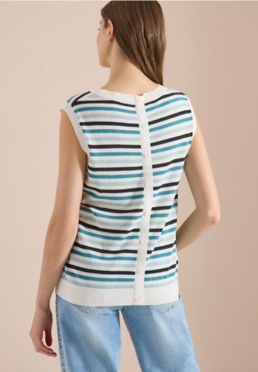 Cecil Striped knit top (06.303877/37724 crystal mint) - WeekendMode