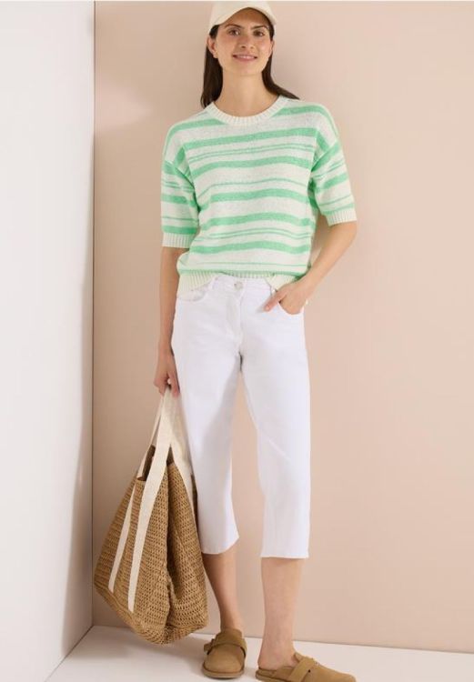 Cecil Striped tapeyarn pullover (05.303866/juicy lime) - WeekendMode