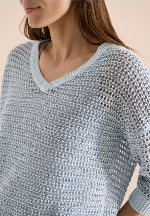 Cecil Structured fancy yarn mix (04.303843/diamond blue) - WeekendMode