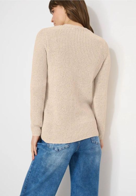 Cecil Structured Tape Sweater (02.303642/pearl beige) - WeekendMode