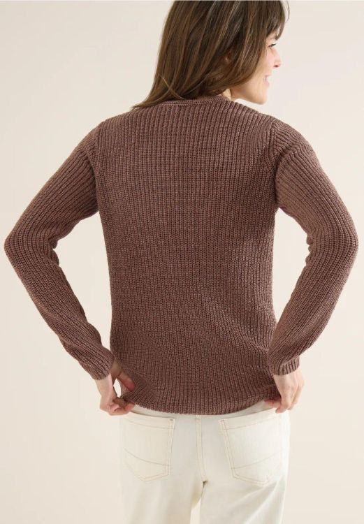 Cecil Structured Tape Sweater (02.303642/light macchiato brown) - WeekendMode