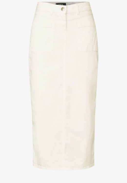 Cecil Style Denim Skirt (04.361704/vanilla white) - WeekendMode