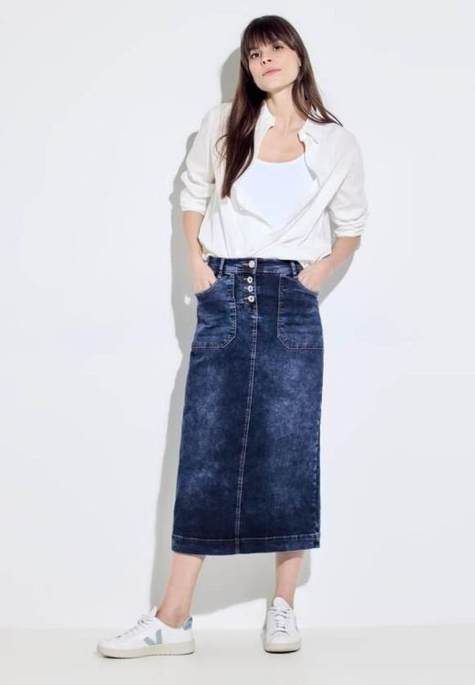 Cecil Style Denim Skirt Maxi (03.361434/10281) - WeekendMode