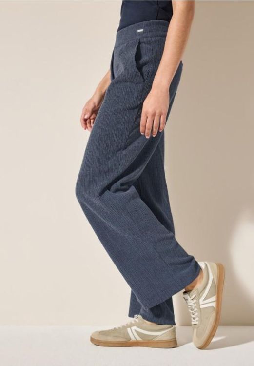 Cecil Style Neele Crepe Pants NOS (04.379056/rain blue) - WeekendMode
