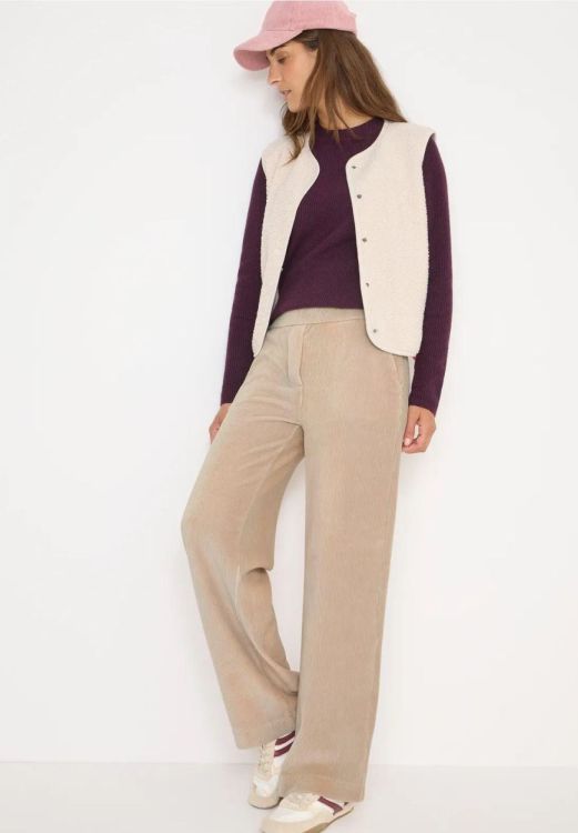 Cecil Style Neele Soft Corduroy Wide NOS (10.379244/silvery beige) - WeekendMode