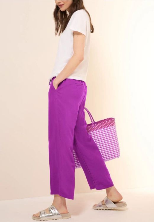 Cecil Style Neele Solid Linen (05.378716/magenta lacquer) - WeekendMode
