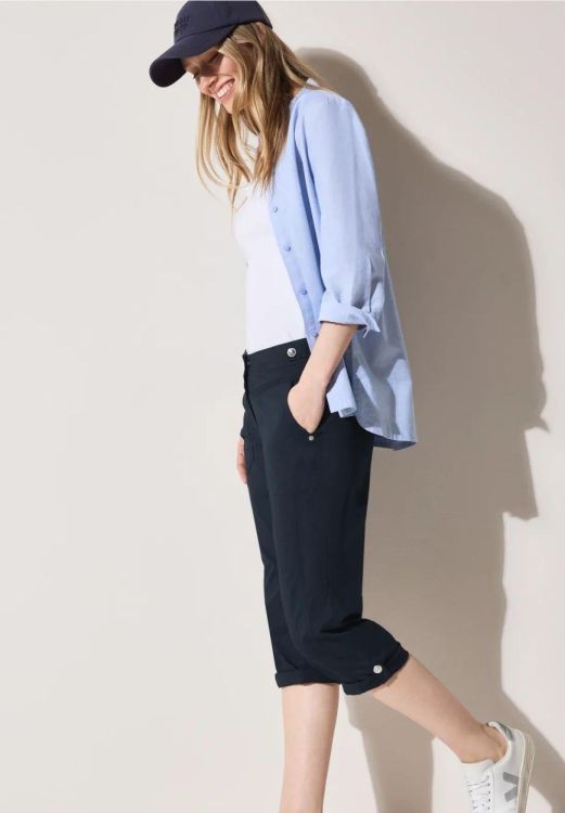 Cecil Style New York Papertouch Bermuda NOS (04.378678/universal blue) - WeekendMode
