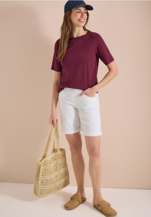 Cecil Style scarlett shorts white (05.380953/white) - WeekendMode