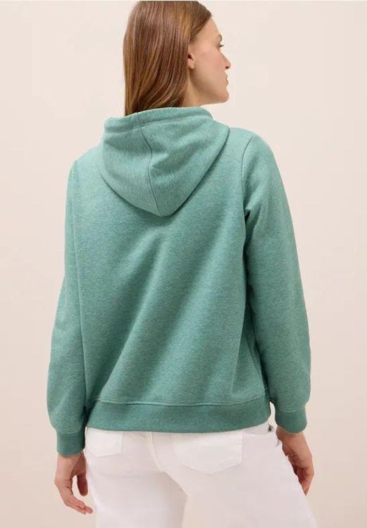 Cecil Sweatshirt with hoody NOS (08.303263/fennel green) - WeekendMode