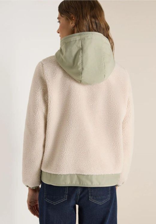 Cecil Teddy Matmix Jacket (01.202204/teddy vanilla white) - WeekendMode