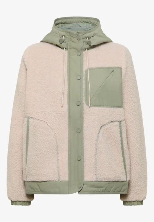 Cecil Teddy Matmix Jacket (01.202204/teddy vanilla white) - WeekendMode