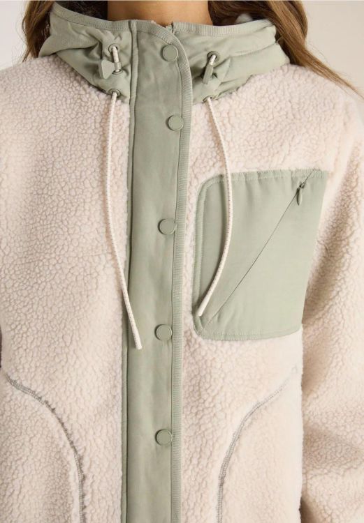 Cecil Teddy Matmix Jacket (01.202204/teddy vanilla white) - WeekendMode