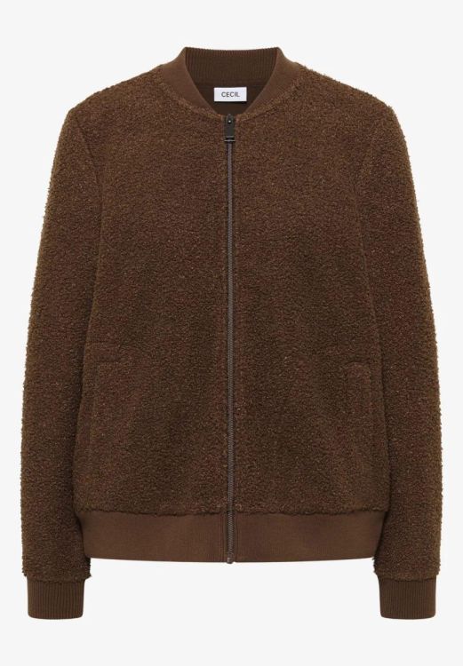Cecil Teddy T-shirt jacket (09.324028/mocha caramel) - WeekendMode