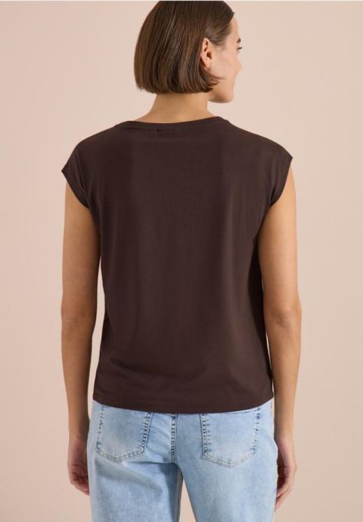 Cecil T-shirt shape (06.324981/37673 brown cacao) - WeekendMode