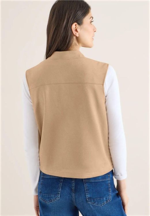 Cecil Velour Blouson Vest (02.220306/golden camel) - WeekendMode