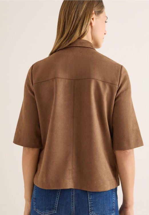 Cecil Velours Blouse (09.346040/mocha caramel) - WeekendMode