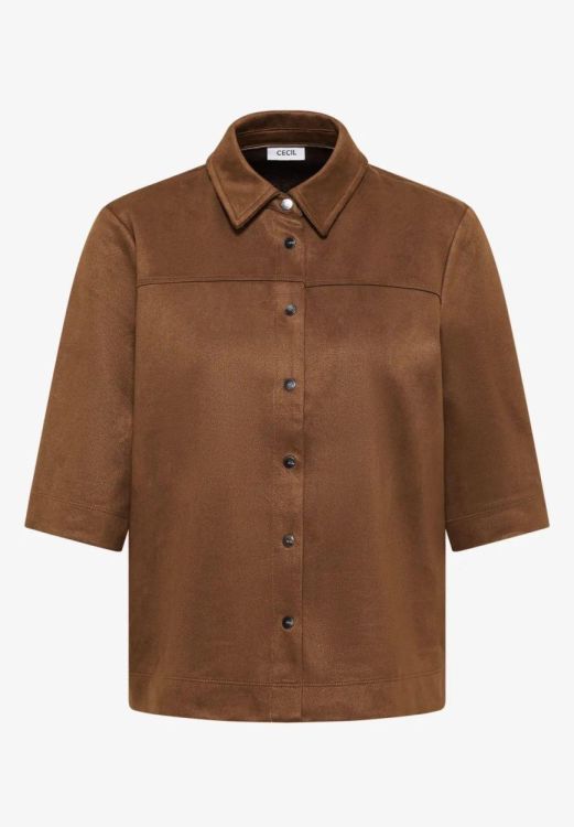 Cecil Velours Blouse (09.346040/mocha caramel) - WeekendMode