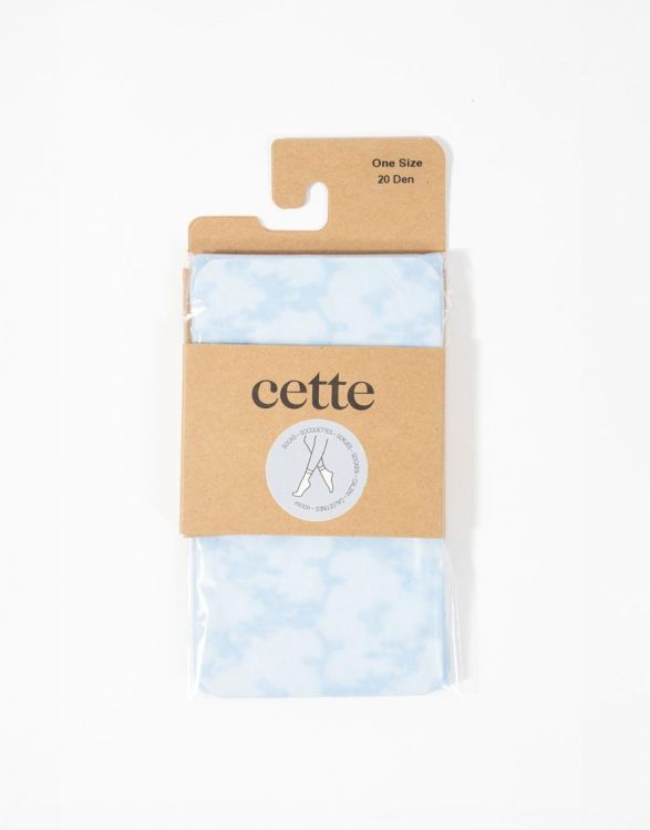 Cette MIMOSA Floral Pop Socks 20 DEN (203/170 Light Blue) - WeekendMode
