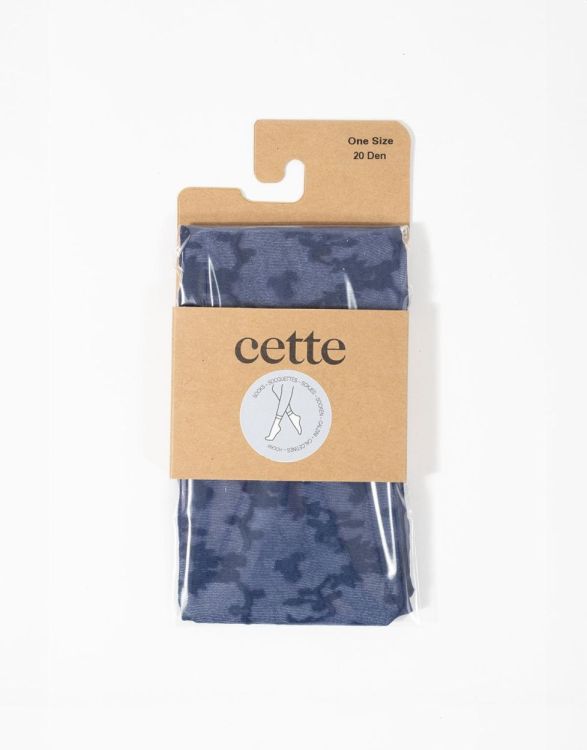 Cette MIMOSA Floral Pop Socks 20 DEN (203/345 Navy) - WeekendMode