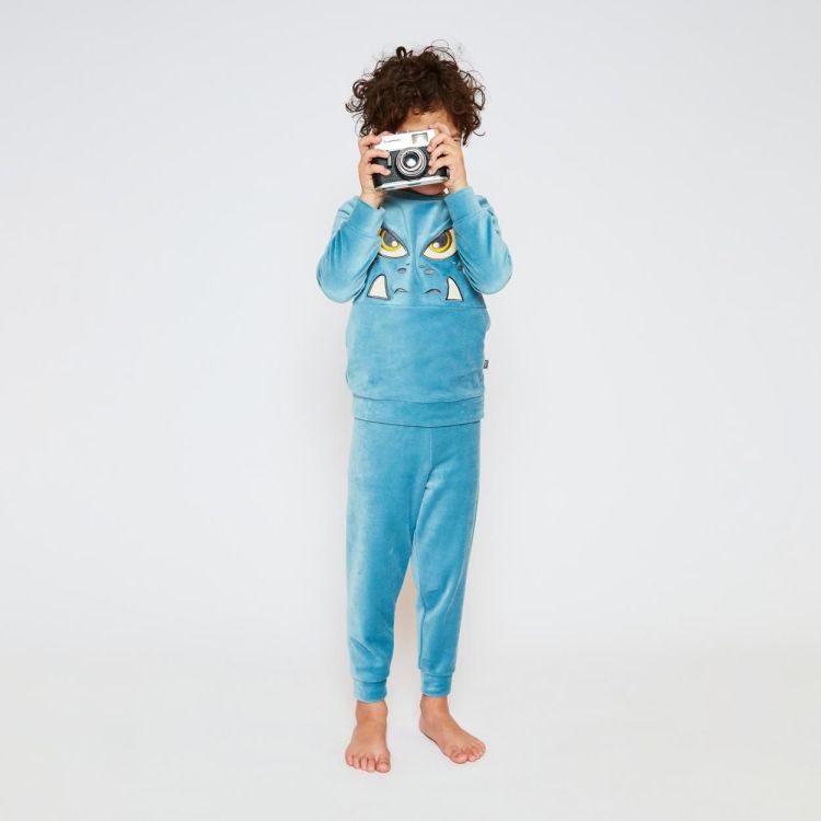 Charlie Choe Boys velours set (Q53062-42/Blue) - WeekendMode