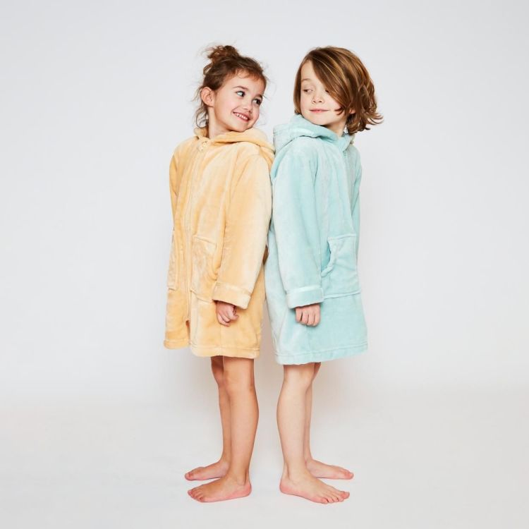 Charlie Choe Unisex bathrobe (Q53052-42/Light aqua) - WeekendMode