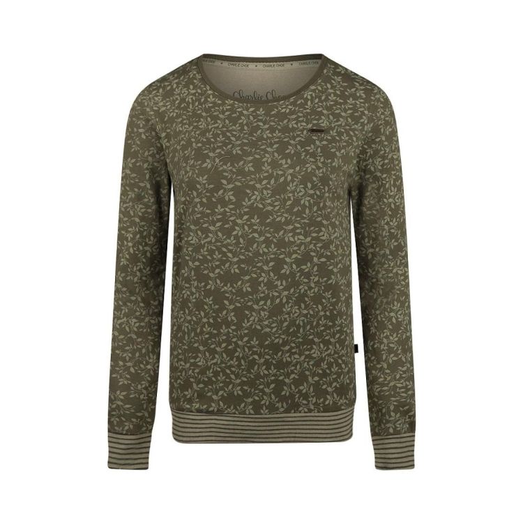 Charlie Choe Women pullover + pants (P57106-38 + P57107-38/Dark Green) - WeekendMode