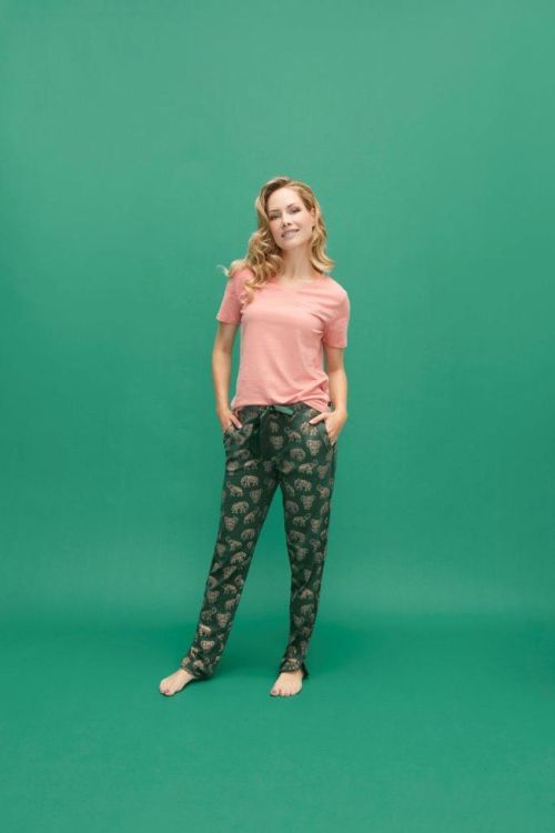 Charlie Choe Women Pyjama (V43148+V43160-38/Pink+Green) - WeekendMode