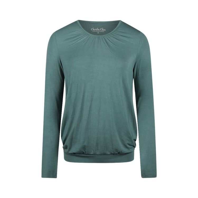 Charlie Choe Women t-shirt + pants (P57140-38 + P57144-38/Teal green) - WeekendMode