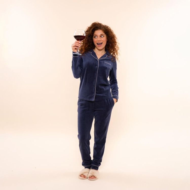 Charlie Choe Women velours set (P57148-38/Navy) - WeekendMode