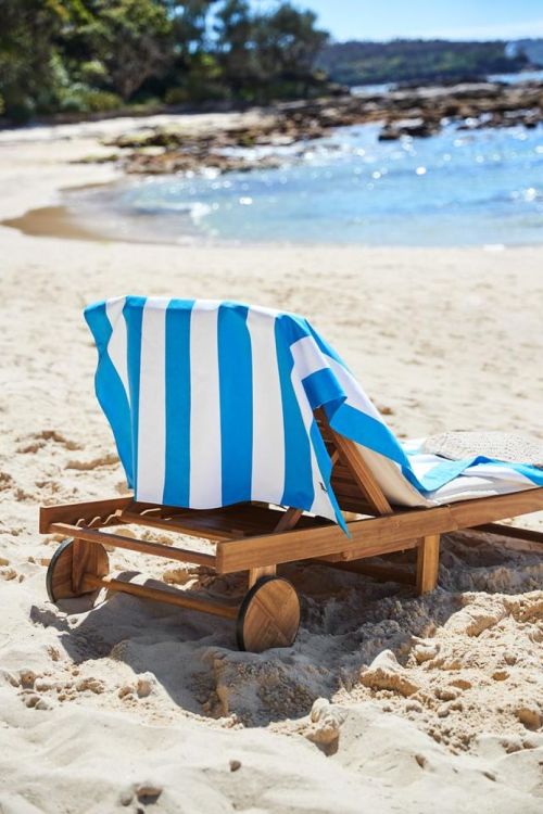 Dock & Bay Beach Towel (Quick Dry) - Large (TOWLB-CAB-LG-BLUE-R) - WeekendMode